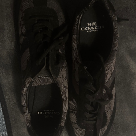 Coach Dark Patterned Sneakers - Picture 1 of 8